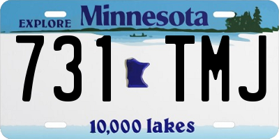 MN license plate 731TMJ