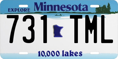 MN license plate 731TML