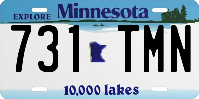 MN license plate 731TMN