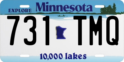 MN license plate 731TMQ