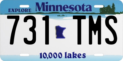 MN license plate 731TMS
