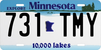 MN license plate 731TMY