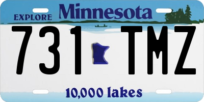 MN license plate 731TMZ