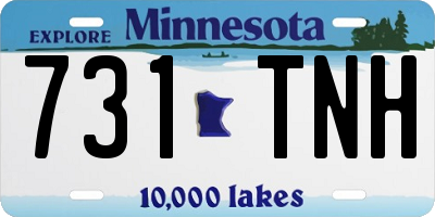 MN license plate 731TNH