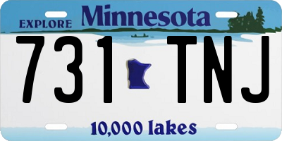 MN license plate 731TNJ