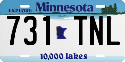 MN license plate 731TNL