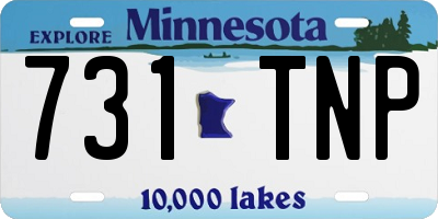 MN license plate 731TNP