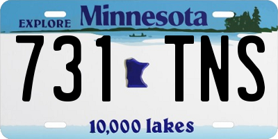 MN license plate 731TNS