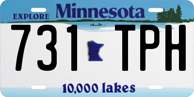 MN license plate 731TPH