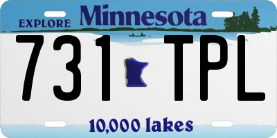 MN license plate 731TPL
