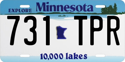 MN license plate 731TPR