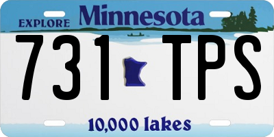 MN license plate 731TPS
