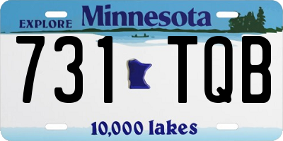 MN license plate 731TQB