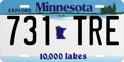 MN license plate 731TRE