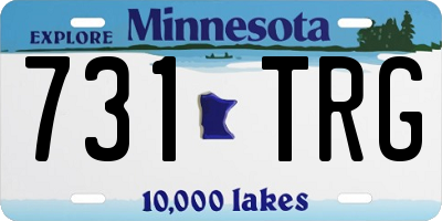 MN license plate 731TRG