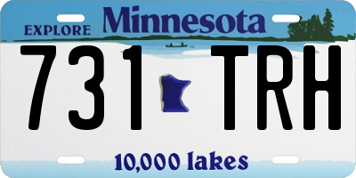 MN license plate 731TRH