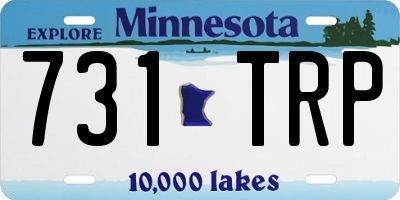 MN license plate 731TRP
