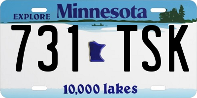 MN license plate 731TSK