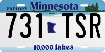 MN license plate 731TSR