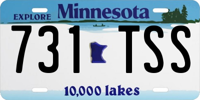 MN license plate 731TSS