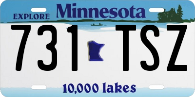 MN license plate 731TSZ
