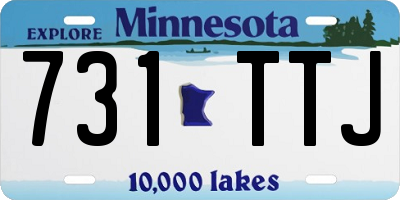 MN license plate 731TTJ