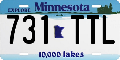 MN license plate 731TTL
