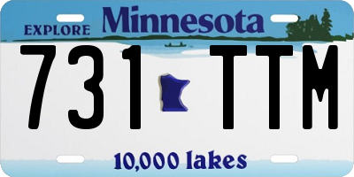 MN license plate 731TTM