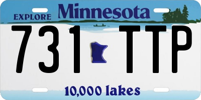 MN license plate 731TTP
