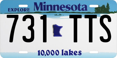 MN license plate 731TTS