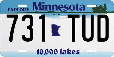 MN license plate 731TUD
