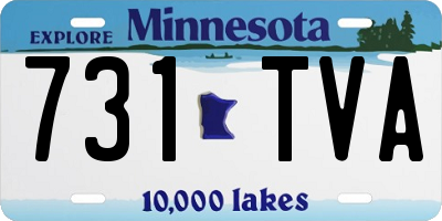 MN license plate 731TVA