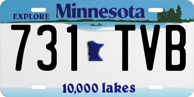 MN license plate 731TVB