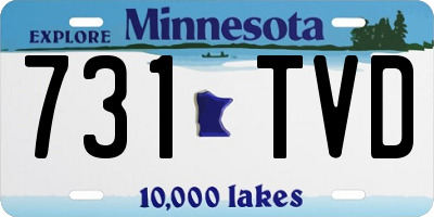 MN license plate 731TVD