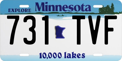 MN license plate 731TVF