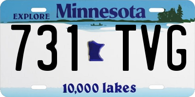 MN license plate 731TVG
