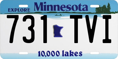 MN license plate 731TVI