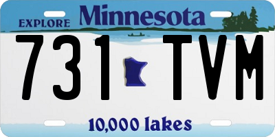 MN license plate 731TVM