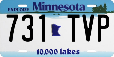 MN license plate 731TVP