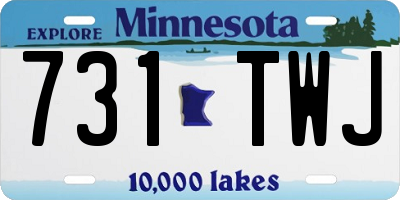 MN license plate 731TWJ