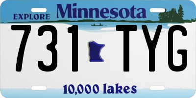 MN license plate 731TYG