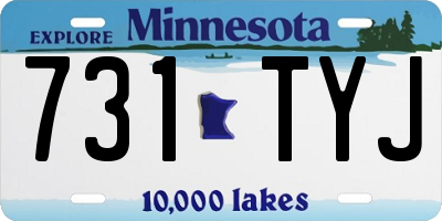 MN license plate 731TYJ