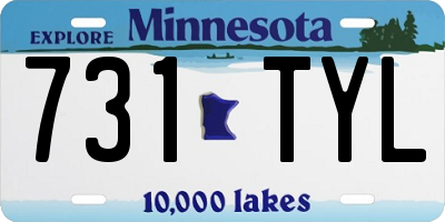 MN license plate 731TYL