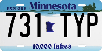 MN license plate 731TYP