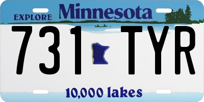 MN license plate 731TYR