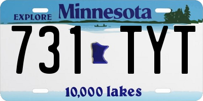 MN license plate 731TYT