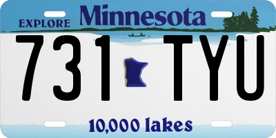 MN license plate 731TYU