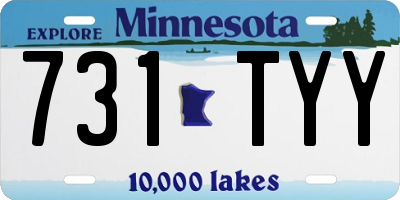 MN license plate 731TYY