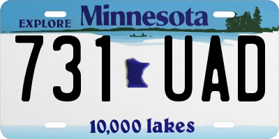 MN license plate 731UAD