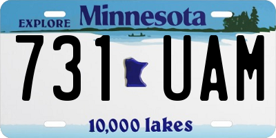 MN license plate 731UAM